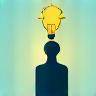 Illustration of a person with an idea