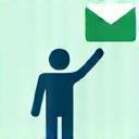 Illustration of a person sending a message