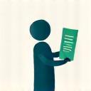 Illustration of a person receiving a certificate